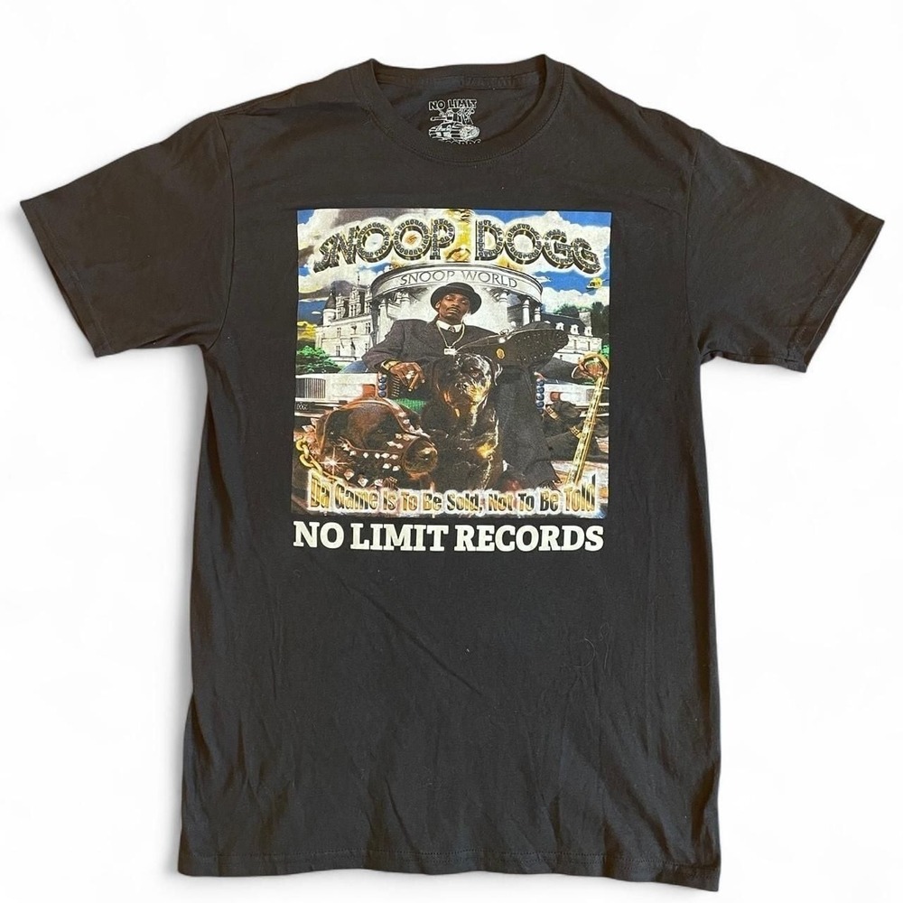 Vintage Snoop Dogg No Limit Records Shirt - Black Graphic Tee - Small